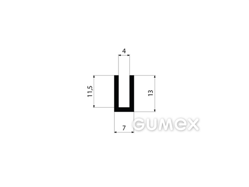 GUMMIPROFILE U-FORM - EPDM